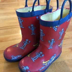 Sesame Street kids rain boots size 8 gently worn